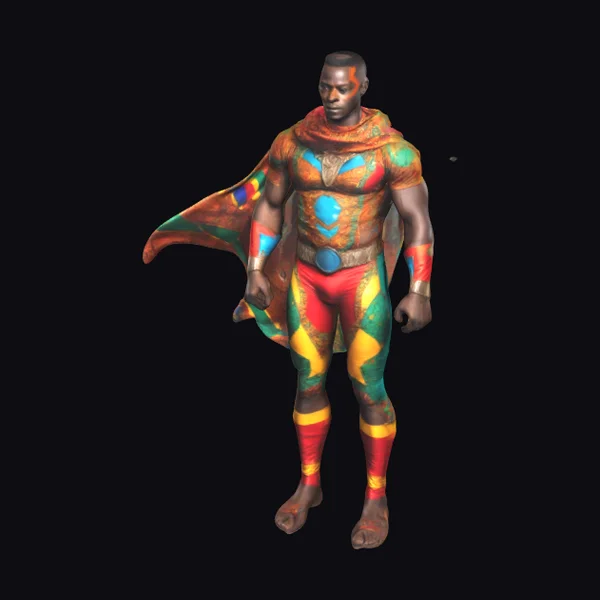 African Superhero Costume