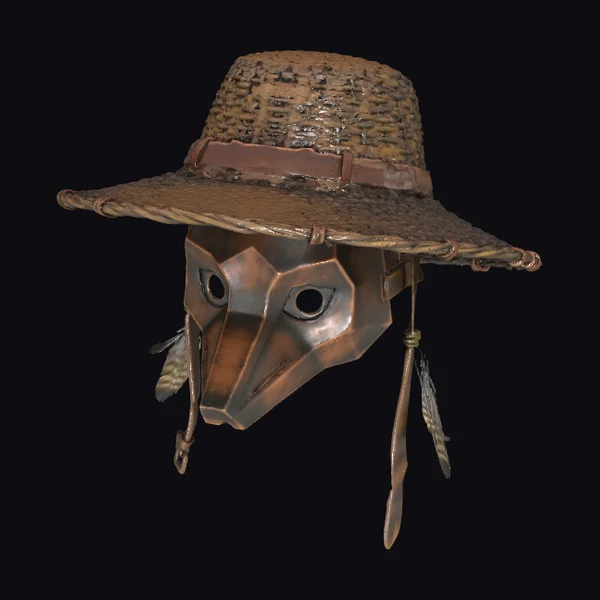 Woven Shaman Scarecrow Mask