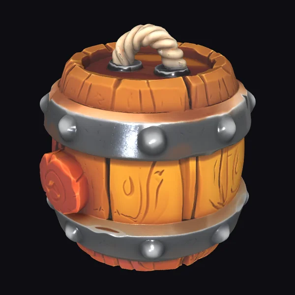 Wooden Barrel Bomb