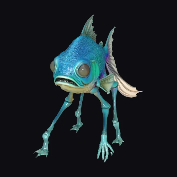 Walking Fish Creature