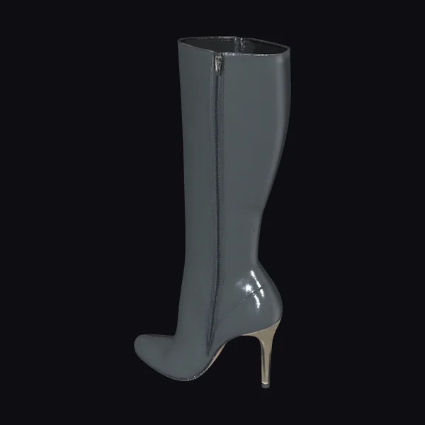 Sleek Black Stiletto Boot