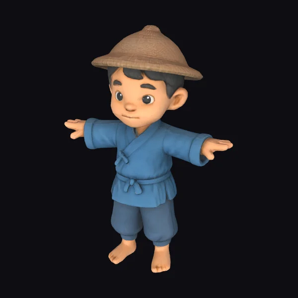 Asian Village Young Boy