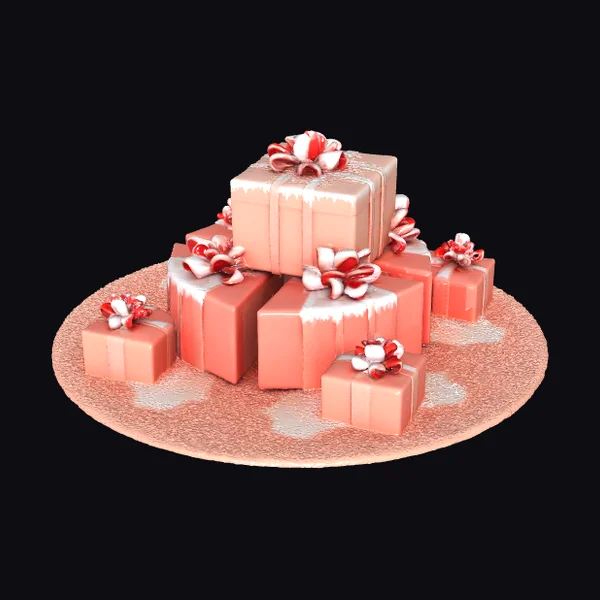 Wrapped Gift Boxes Stack