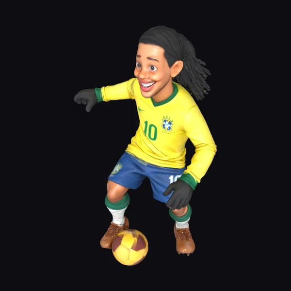 Soccer Player with Ball