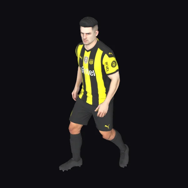 Soccer Player in Motion