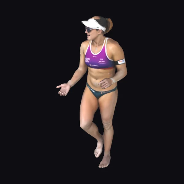 Female Beach Volleyball Player
