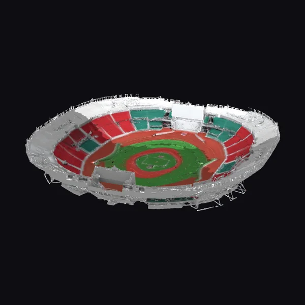 Baseball Stadium Aerial View