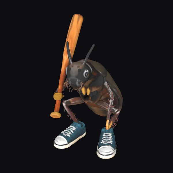 Cricket with Baseball Bat