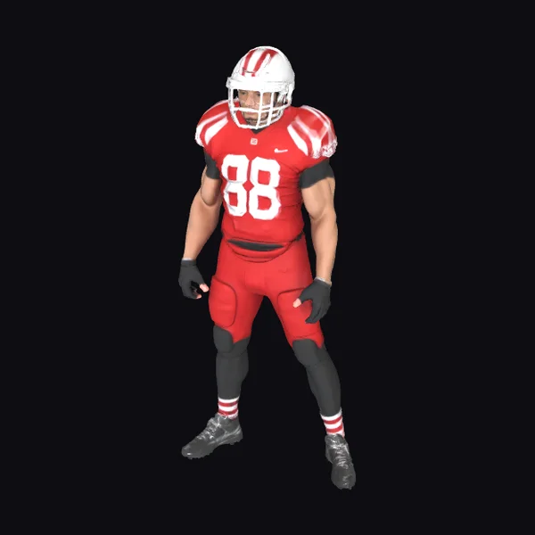 American Football Player Number 88