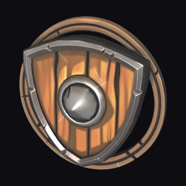 Wooden Shield Emblem