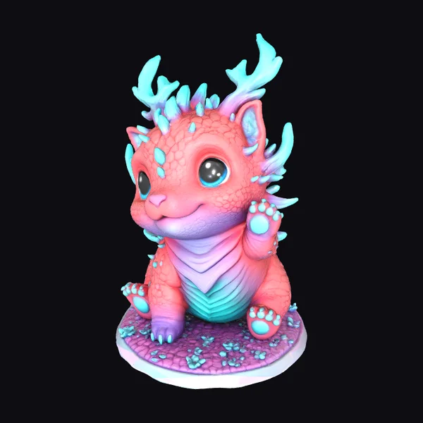 Cute Chibi Dino Puppy