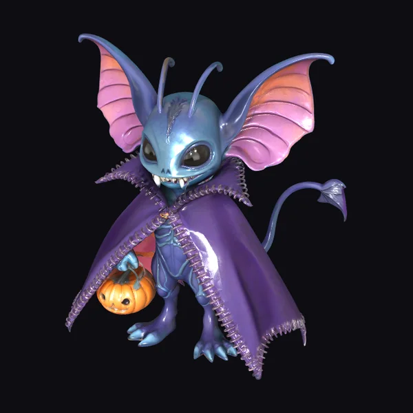 Bat-like Creature with Cape