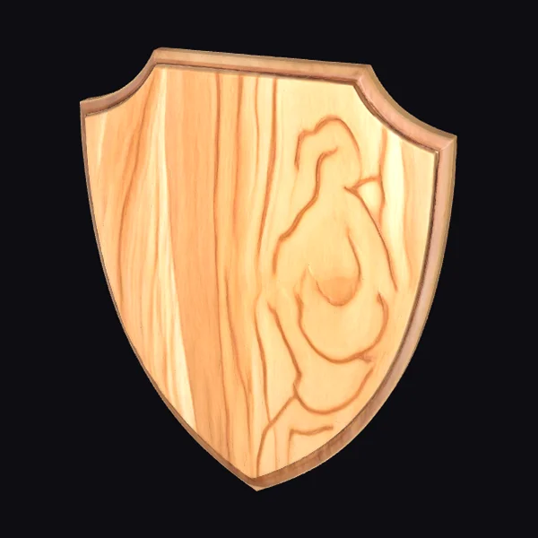 Wooden Shield Plaque