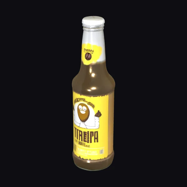 Brown Glass Coffee Bottle