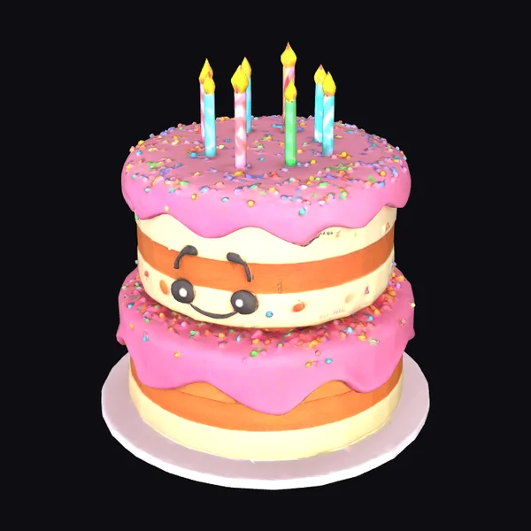 Two Tier Birthday Cake