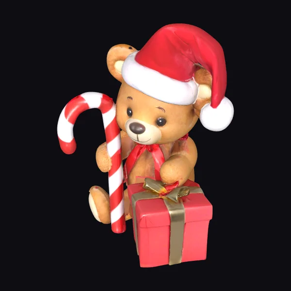 Teddy Bear Santa Hat