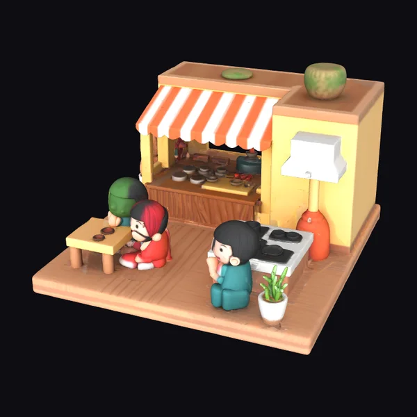 Cozy Ghibli Style Cafe