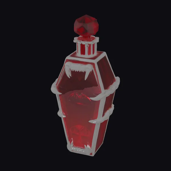 Coffin Shaped Elixir Bottle
