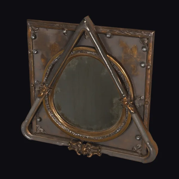 Antique Triangular Mirror Frame