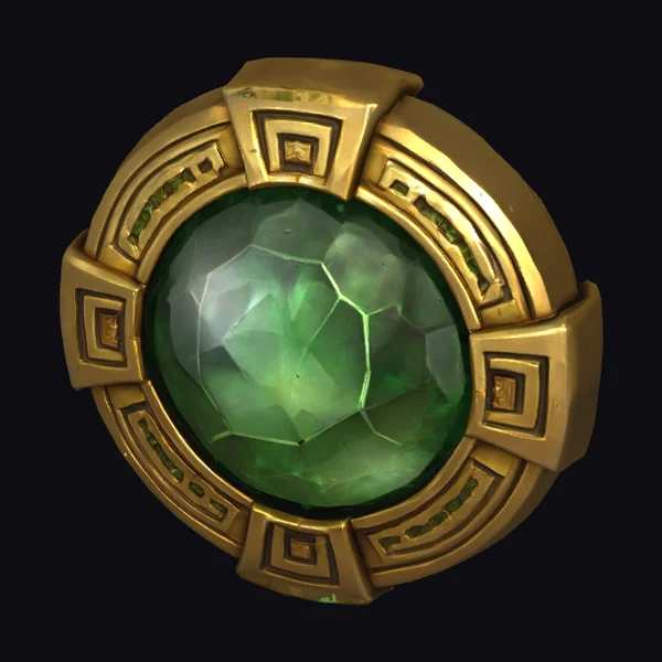 Aztec Emerald Medallion