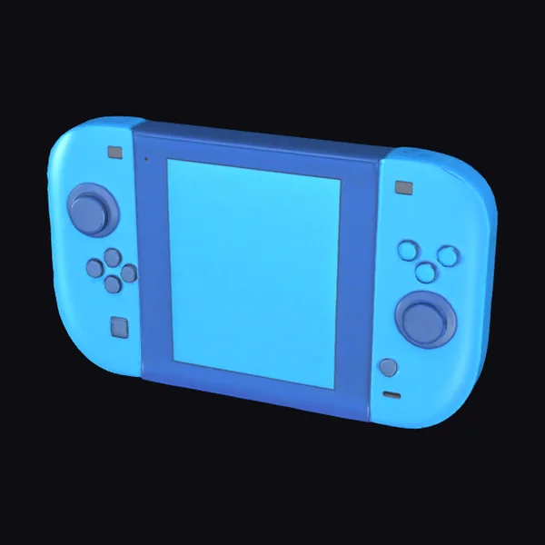 Blue Handheld Game Console