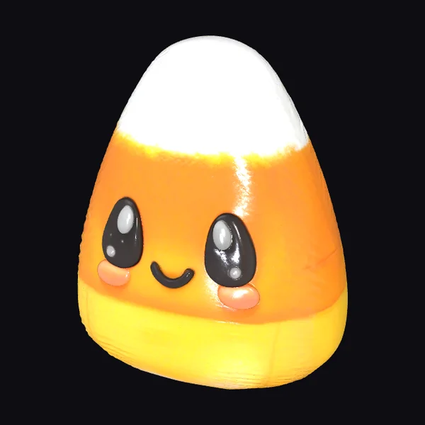 Candy Corn Kawaii Face