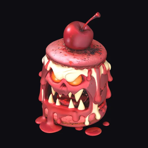 Bloody Cherry Macaroon