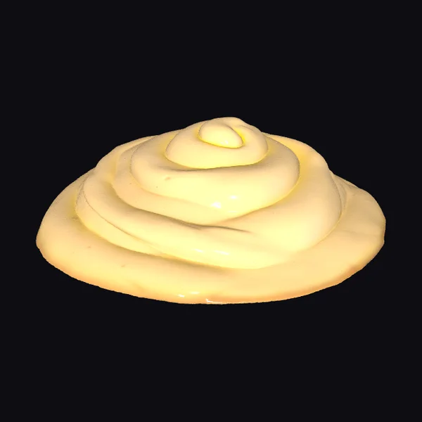 Swirled Mayonnaise Dollop