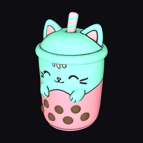 Cat Boba Delight