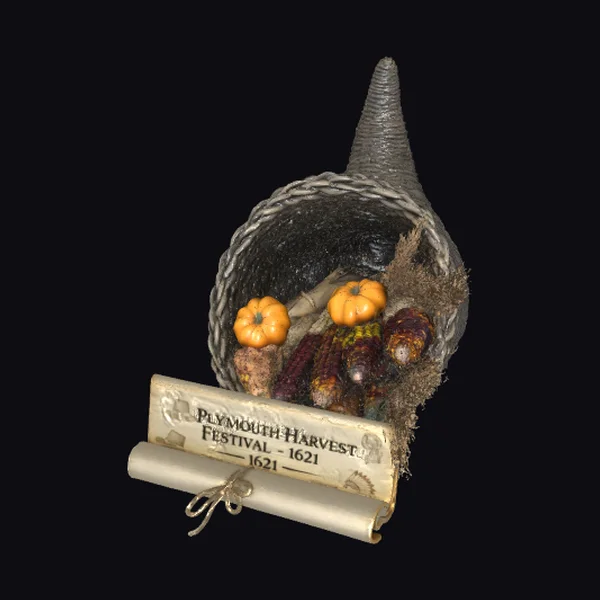 Harvest Cornucopia Basket