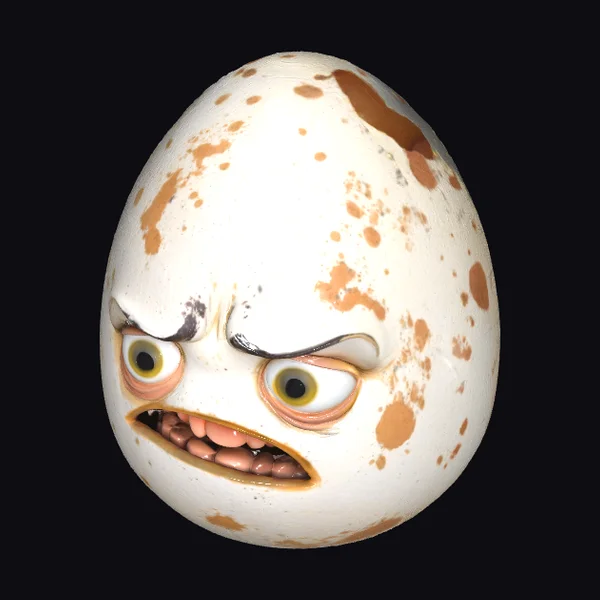 Angry Egg Face