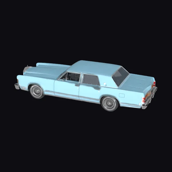 Crystal Blue Lincoln Continental