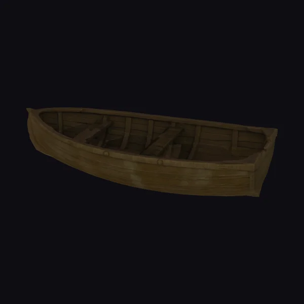 Weathered Wooden Boat Hull