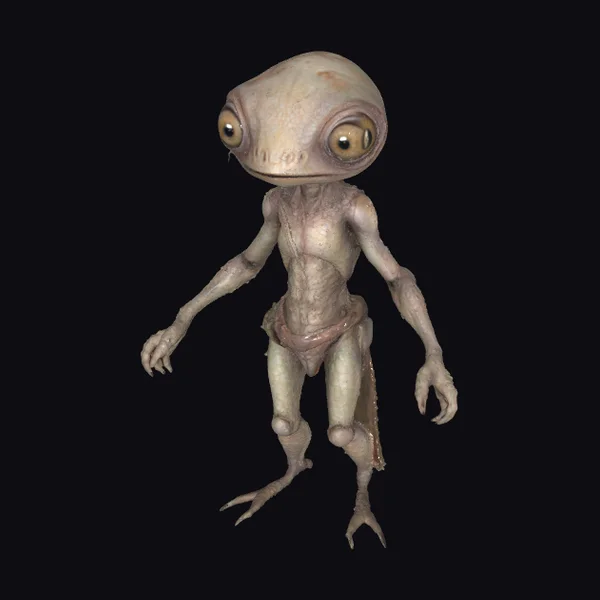 Alien Creature with Large Eyes