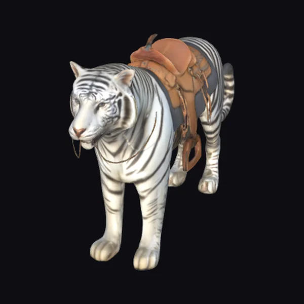 White Tiger with Saddle