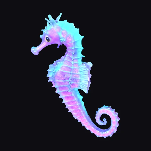 Bioluminescent Seahorse
