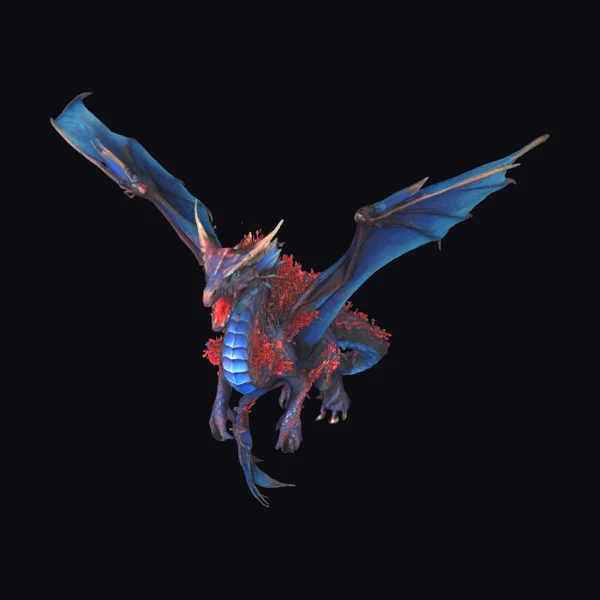 Coral Dragon in Flight