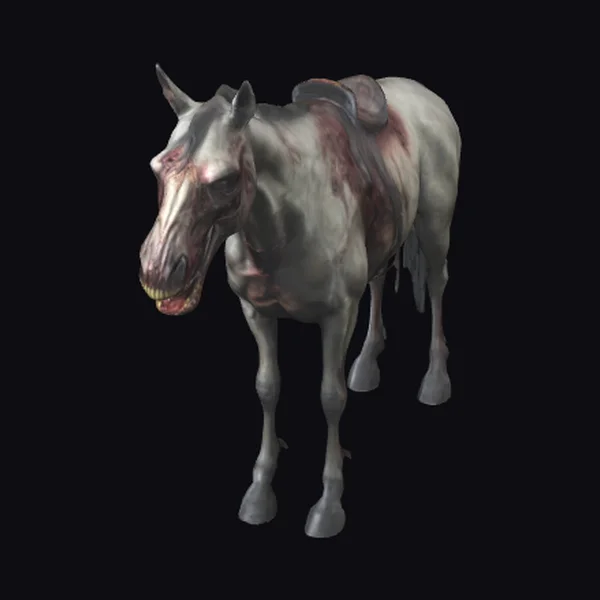 Zombie Horse with Saddle