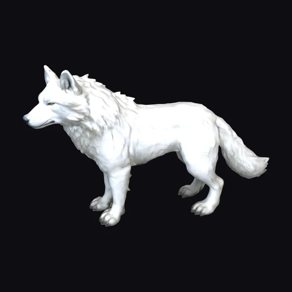 White Wolf Standing