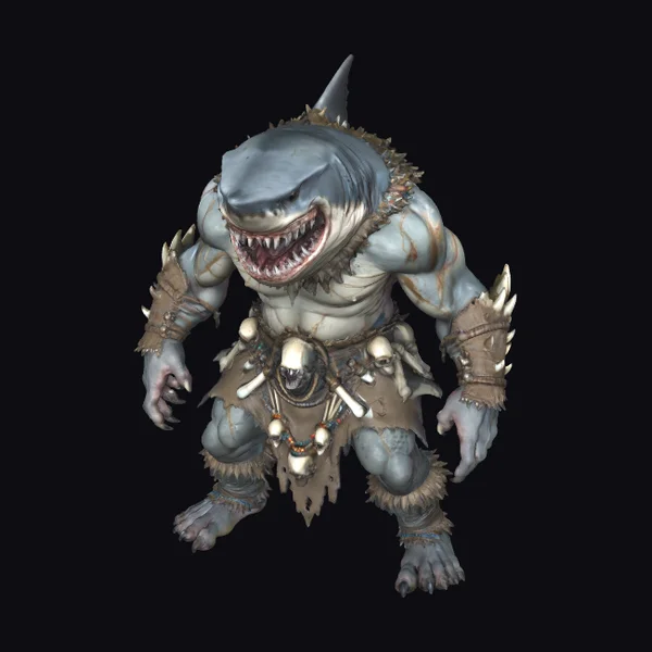 Shark Head Demon Creature