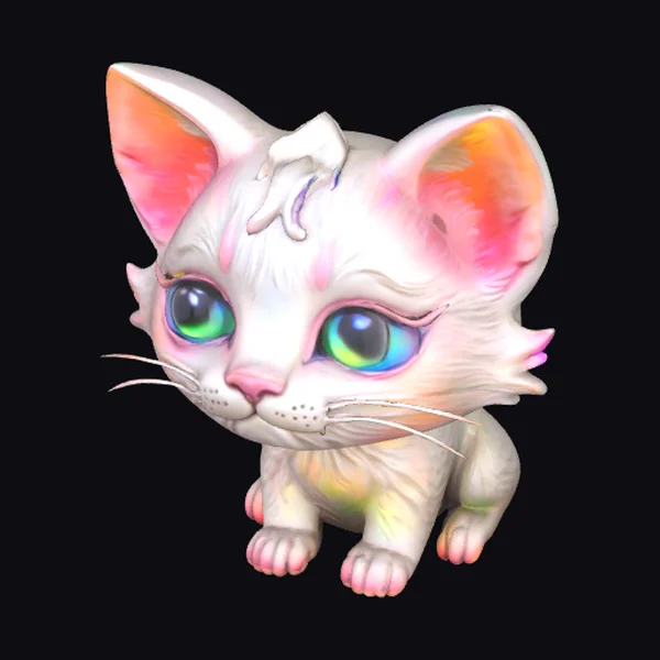 Cute Kitten Bust