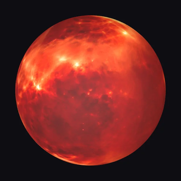 Glowing Red Dwarf Star