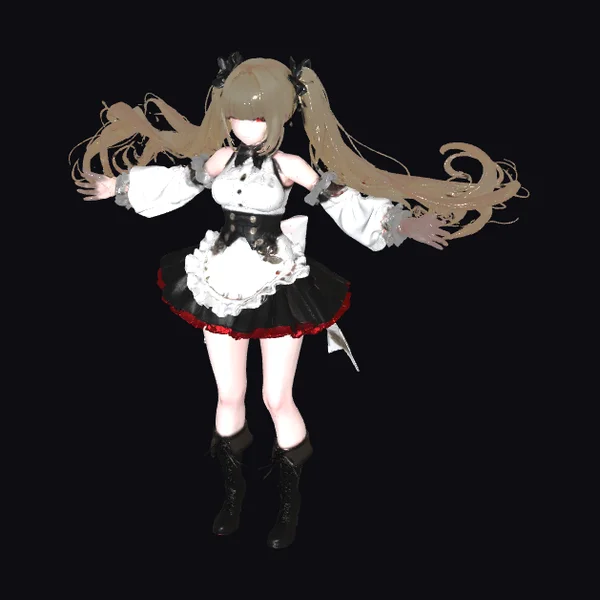 Anime Maid Character