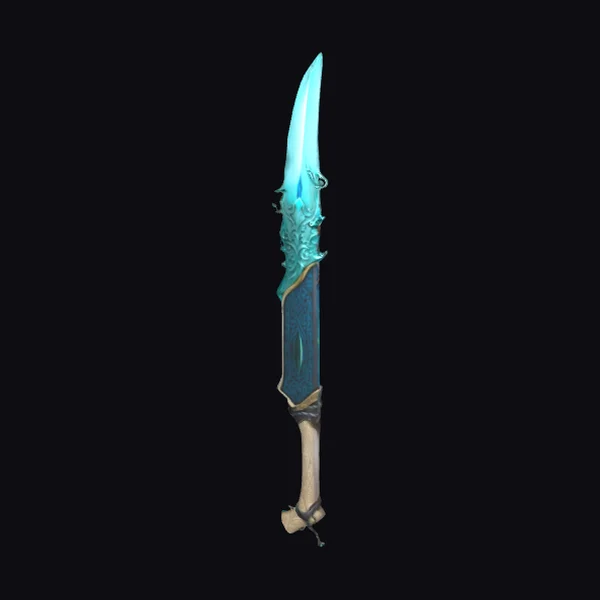 Glowing Blue Fantasy Dagger