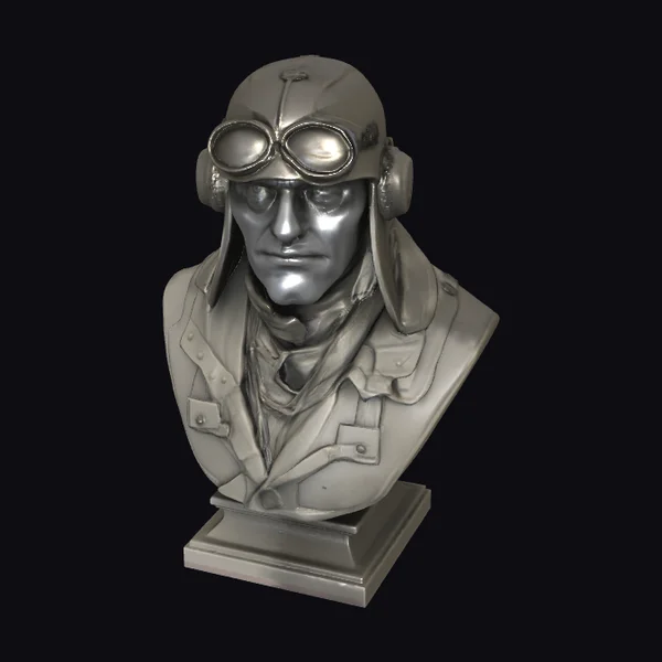 WW1 Fighter Pilot Bust