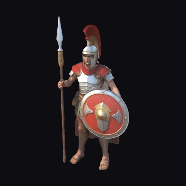 Roman Legionary with Scutum