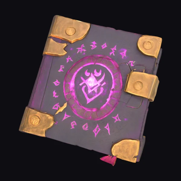 Ancient Purple Grimoire Book