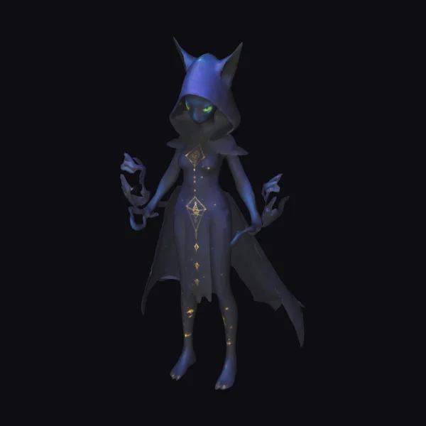 Shadowy Hooded Figure