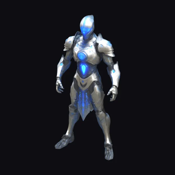 Biomechanical Armored Cuirass Figure