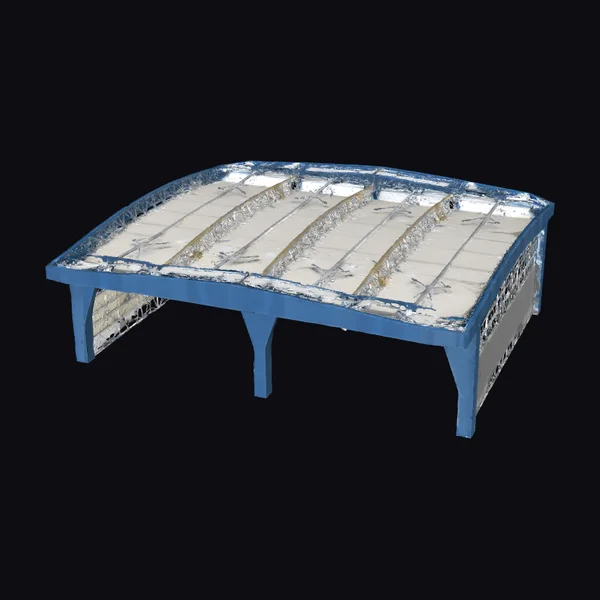 Futuristic Hangar Interior Section